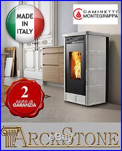 ARCKSTONE Wood Burning Stove Air Natural Home Montegrappa Country White LH12 XW