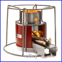 Affirm Global IT117469BR Wood Burning EZY Stove, Red