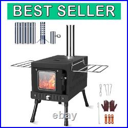 All-in-One Camping Stove Wood Burning, Portable with Spark Safety Features All-in-One Camping Stove Wood Burning, Portable with Spark Safety Features