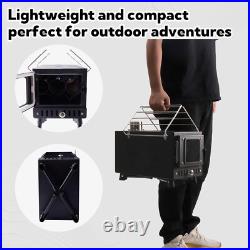 All-in-One Camping Stove Wood Burning, Portable with Spark Safety Features