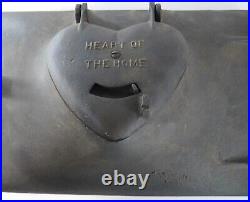 Antique Cast Iron Heart of the Home Stove Door Wood Burning Cottage Oven Furnace