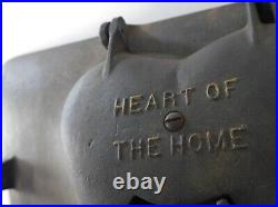 Antique Cast Iron Heart of the Home Stove Door Wood Burning Cottage Oven Furnace