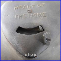 Antique Cast Iron Heart of the Home Stove Door Wood Burning Cottage Oven Furnace