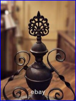 Antique Cast Iron Parlor Wood Stove Finial Salvage Decorative Topper Ornament
