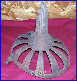 Antique Cast Iron Pointed Finial Stove Top Wood Burning Old Vintage Ornate Parts