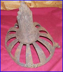 Antique Cast Iron Pointed Finial Stove Top Wood Burning Old Vintage Ornate Parts