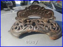 Antique Cast Iron Round Oak Wood StoveTop CROWN. Very Nice, BUY NOWithGOOD OFFER