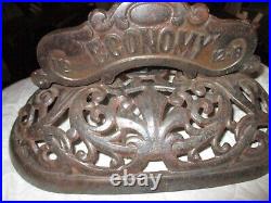 Antique Cast Iron Round Oak Wood StoveTop CROWN. Very Nice, BUY NOWithGOOD OFFER