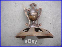 Antique Cast Iron & Steel Swing Top Finial Trophy For Wood Burning Stove 12