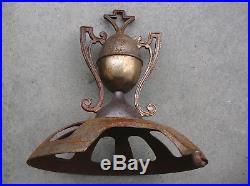Antique Cast Iron & Steel Swing Top Finial Trophy For Wood Burning Stove 12