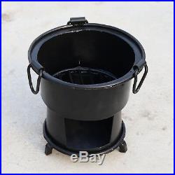 Antique Cooking Coal wood burning fire pit Sigri Stove made of heavy iron sheet