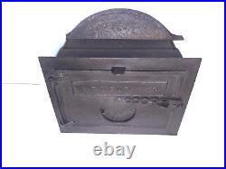 Antique Mead Cast Iron Chimney Dutch Oven Door Clean Out Very Clean Ready To Use