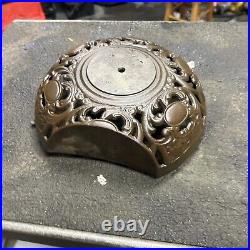 Antique Old Round Oak Parlor Wood Stove Ornate Topper Cast Iron Parts