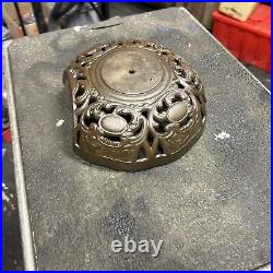 Antique Old Round Oak Parlor Wood Stove Ornate Topper Cast Iron Parts
