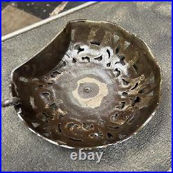 Antique Old Round Oak Parlor Wood Stove Ornate Topper Cast Iron Parts