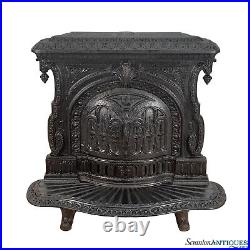 Antique Victorian T&P Albany Parlor Wood Stove Fireplace Antique Victorian T&P Albany Parlor Wood Stove Fireplace