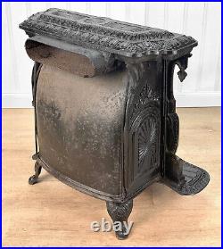 Antique Victorian T&P Albany Parlor Wood Stove Fireplace