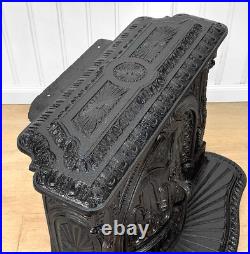 Antique Victorian T&P Albany Parlor Wood Stove Fireplace