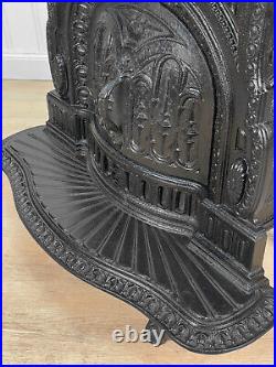 Antique Victorian T&P Albany Parlor Wood Stove Fireplace