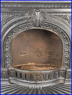 Antique Victorian T&P Albany Parlor Wood Stove Fireplace