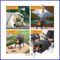 Aomxay Wood Burning Stove, Camping Wood Stove, Portable Hot Tent Stoves wood