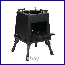 BBQ Grill Stainless Steel Camping Stove Portable Foldable Wood Burning Stove