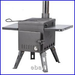 BBQ Tent Wood Burning Stove with Pipe Multipurpose Camping Heating Wood Camping