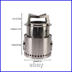 BBQ Wood Burning Stove Campfire Camping Stove Thickened Stainless Steel For