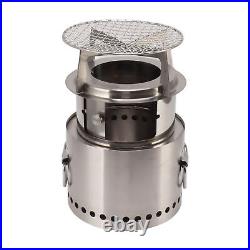 BBQ Wood Burning Stove Thickened Stainless Steel Campfire Camping Stove For Tea