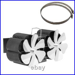 BG707 Heat Powered Wood Stove Fan for Wood Burning Stove Fireplaces Increase