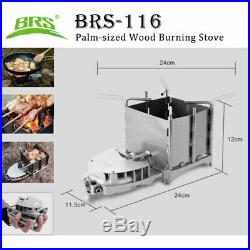 BRS-116 Ultra-light Wood Burning Stove Folded Firewood Electronic Blower Stove