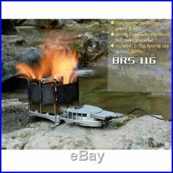 BRS-116 Ultra-light Wood Burning Stove Folded Firewood Electronic Blower Stove