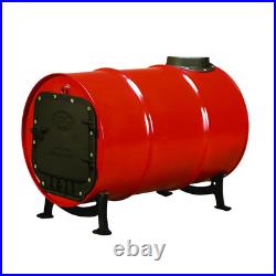 Barrel Stove Converter Kit Cast Iron Wood Burning Heater Drum Cabin Shop 55 Gal