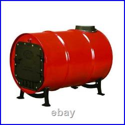 Barrel Stove Kit Cast Iron Portable Wood Burning Heater Drum Cabin Shop 55Gal