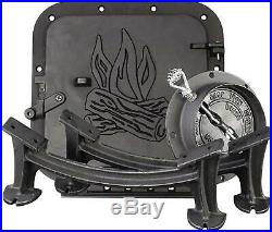 Barrel Stove Kit Vogelzang BSK1000 Cast Iron Convert Steel Drum Wood Burning
