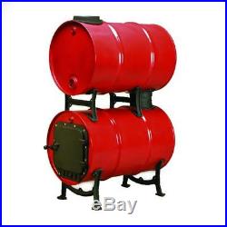 Barrel Stove Kit Wood Burning Drum Durable Iron Garage Heater Outdoor Barrel