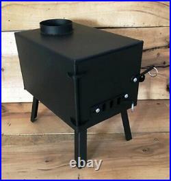 Base Camp Wood Stove with stove pipe kit Free US shipping