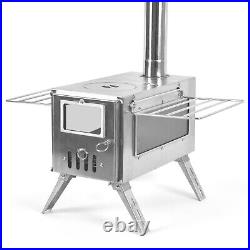 (Bilateral Windows)Outdoor Camping Wood-burning Stove For Inside Tents Fire DY9
