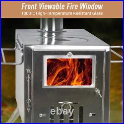 (Bilateral Windows)Outdoor Camping Wood-burning Stove For Inside Tents Fire DY9