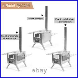 (Bilateral Windows)Outdoor Camping Wood-burning Stove For Inside Tents Fire DY9