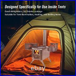 (Bilateral Windows)Outdoor Camping Wood-burning Stove For Inside Tents Fire DY9