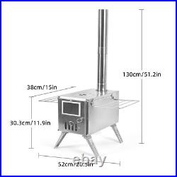 (Bilateral Windows)Outdoor Camping Wood-burning Stove For Inside Tents Fire DY9