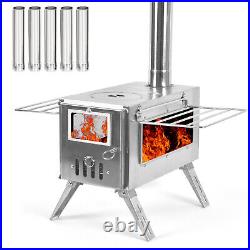 (Bilateral Windows)Outdoor Camping Wood-burning Stove For Inside Tents Fire DY9