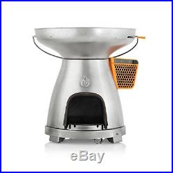 BioLite BaseCamp- Large Format Wood Burning Camp Stove with Cooktop & Grill -NEW