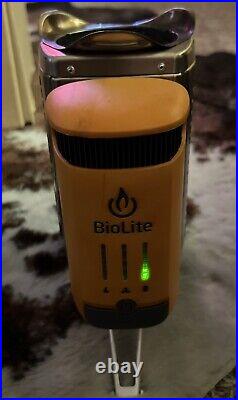 BioLite CAMPSTOVE 2+ Complete Cooking Kit 3W Wood Burning FIRE Cook Set USB PWR