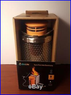 BioLite CampStove 1 Wood-Burning Camping Stove Turn Fire into Electricity. New