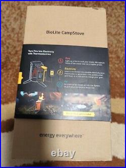 BioLite CampStove 1 original Portable Wood Burning Stove + USB Charging NEW