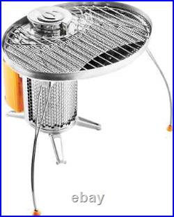 BioLite CampStove 2 with KettlePot and Portable Grill YellowithChrome