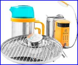 BioLite CampStove 2 with KettlePot and Portable Grill YellowithChrome