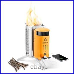 BioLite CampStove Complete Cook Kit 3W PORTABLE Wood Burning System FlexLight